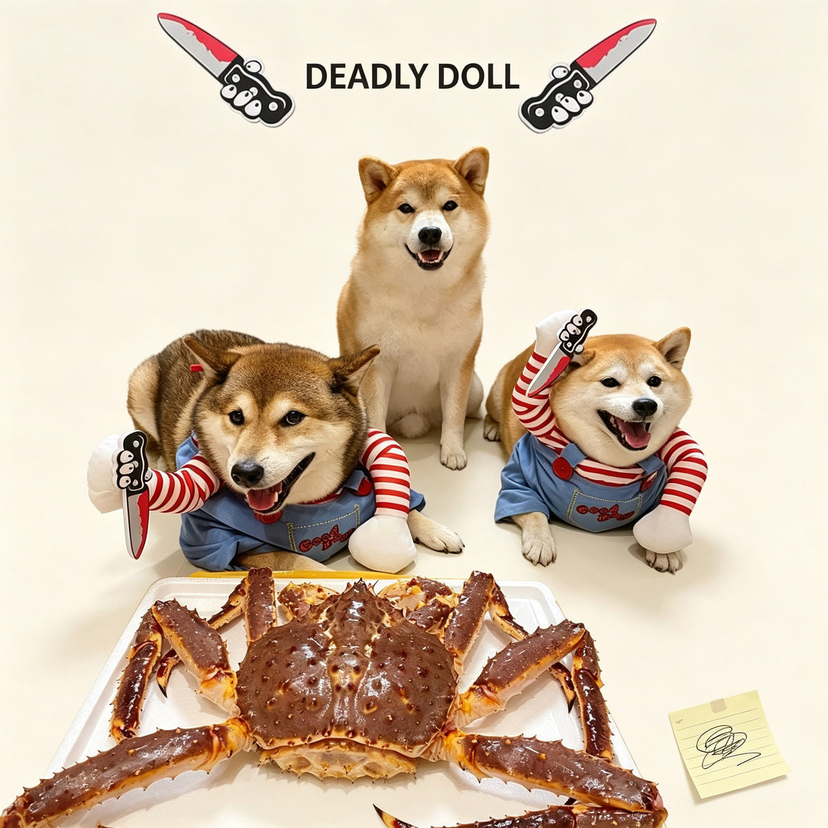 Funny Pet Costume Set - Cute & Hilarious Cosplay Dress-Up Outfit for Dogs & Cats
