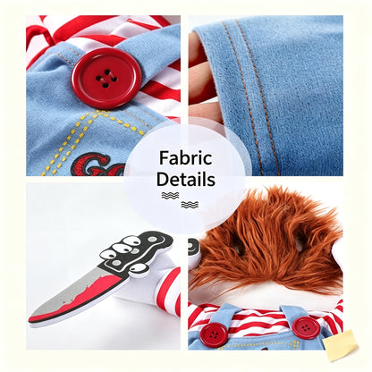 Funny Pet Costume Set - Cute & Hilarious Cosplay Dress-Up Outfit for Dogs & Cats