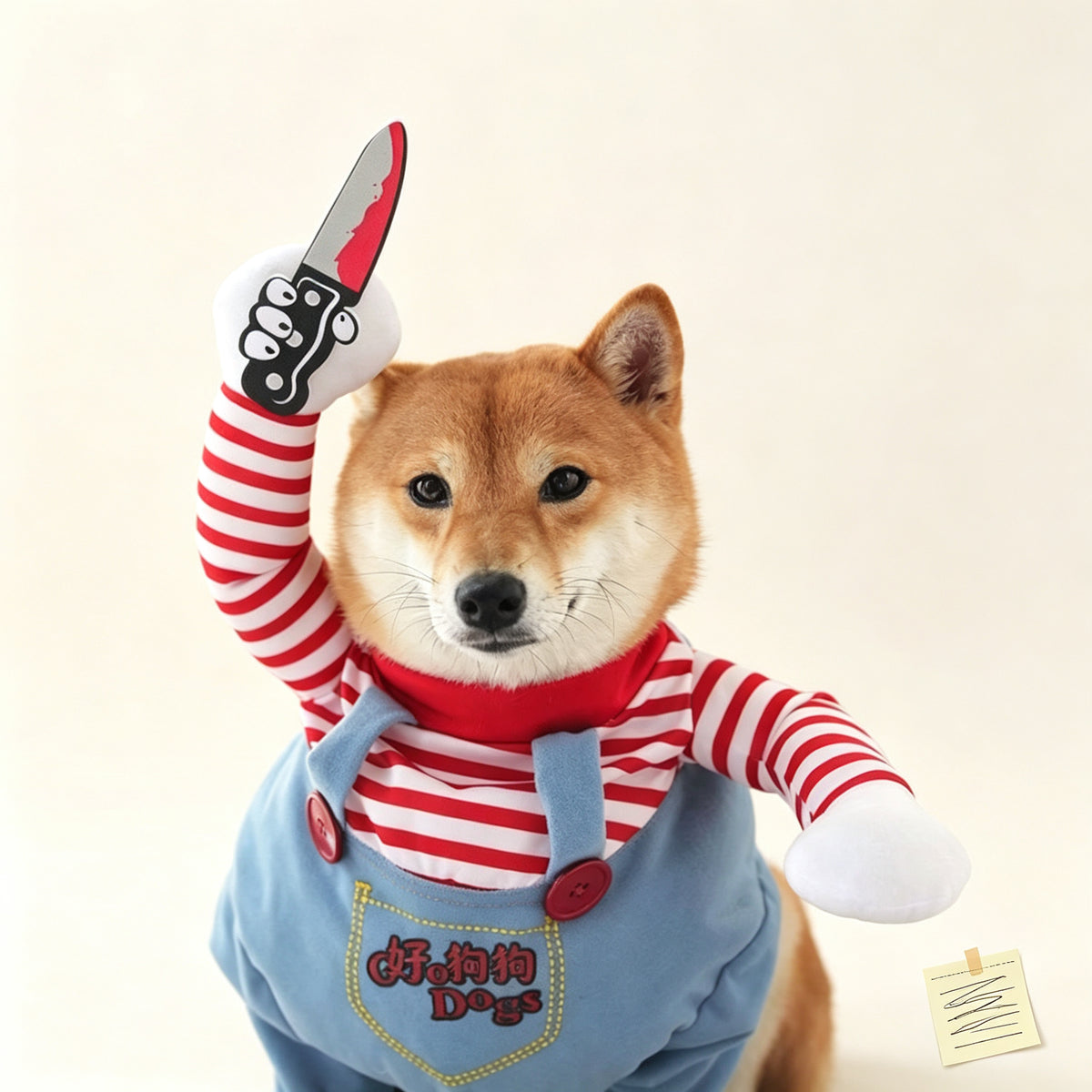 Funny Pet Costume Set - Cute & Hilarious Cosplay Dress-Up Outfit for Dogs & Cats