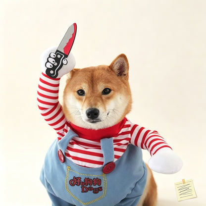 Funny Pet Costume Set - Cute & Hilarious Cosplay Dress-Up Outfit for Dogs & Cats