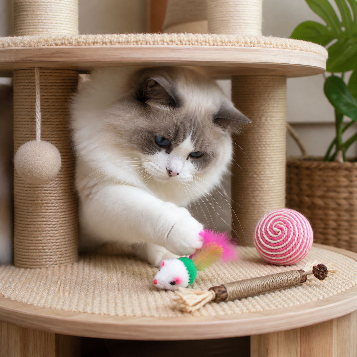 Cat Toy Set | Catnip Fish, Chew Stick, Carrot & More | Doki Pocket