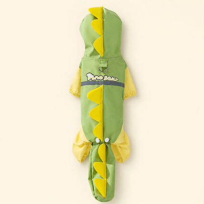 3D Dinosaur Four-Leg Dog Raincoat | Doki Pocket